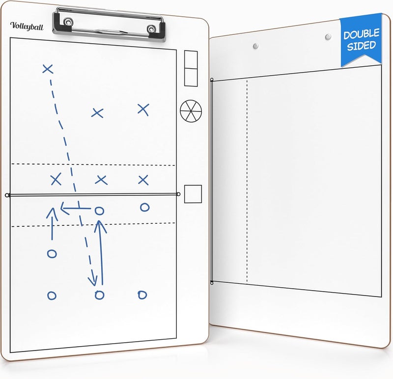 Scribbledo Volleyball Dry Erase Board for Coaches 15x9 Inch Volleyball Rotation Wheel Whiteboard Coaching Supplies Equipment Volleyball Accessories The Perfect Coach Gift - Image 1